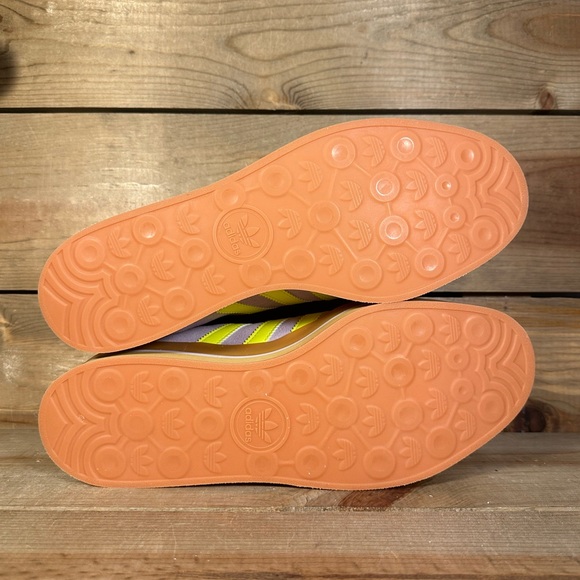 NEW Women’s Adidas Gazelle Stack Ice Lavender Solar Yellow Platform Shoes JR8178 - Picture 7 of 7